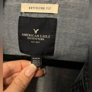 American Eagle Boyfriend Denim Shirt size medium